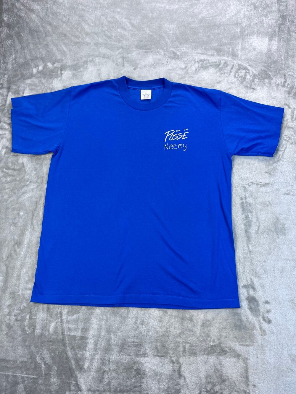 90s So Cal Posse Authorization Center Tee XXL Blue